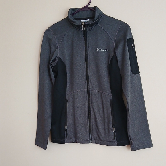 Columbia Black and Gray Puffer Jacket Lightweight Design - Picture 1 of 7